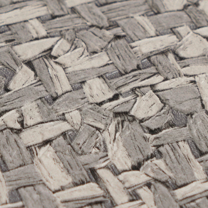 Livingwalls Vibes & Styles Jan - Stud!o Sense & Surface Geflecht Grau Metallic - 10,05 m x 0,53 m
