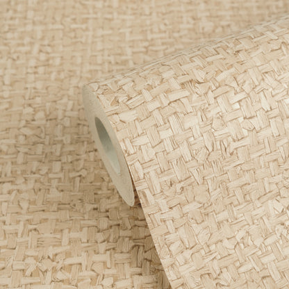 Livingwalls Vibes & Styles Jan - Stud!o Sense & Surface Geflecht Beige - 10,05 m x 0,53 m