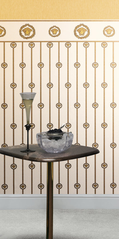 Versace I Love Baroque Barock Tapete Gold - 10,05 m x 1,06 m