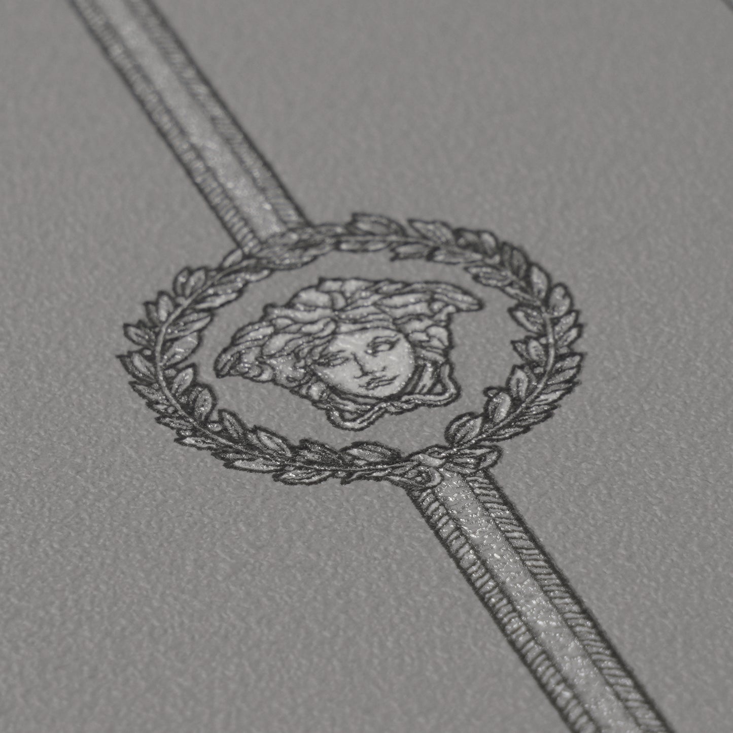 Versace  Grau Silber - 10,05 m x 1,06 m