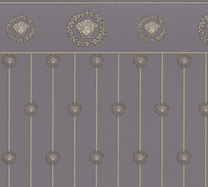 Versace  Grau Schwarz - 10,05 m x 1,06 m