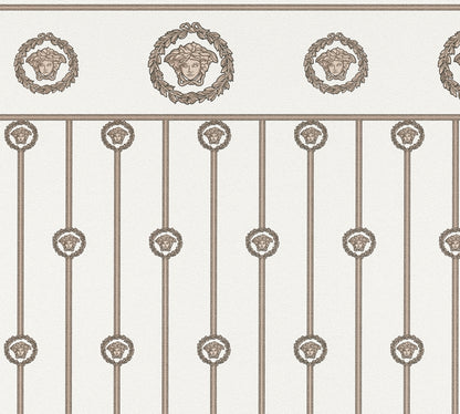 Versace  Weiß Beige - 10,05 m x 1,06 m