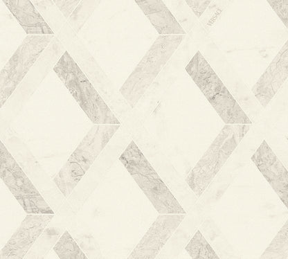 Versace Tarsia Grau Weiß - 10,05 m x 0,70 m