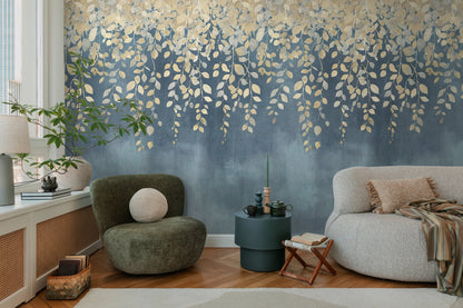 CosmoLiving Gilded Bloom Blau 1,59 m x 2,80 m