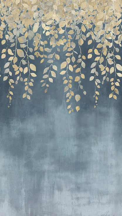 CosmoLiving Gilded Bloom Blau 1,59 m x 2,80 m