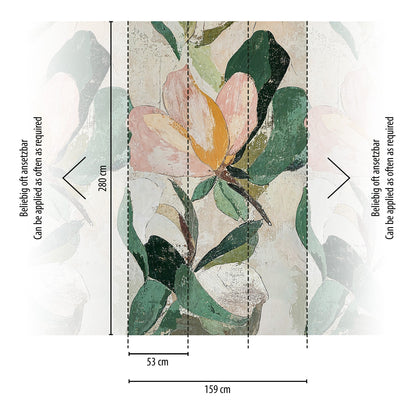 CosmoLiving Lush Blossom Grün 1,59 m x 2,80 m