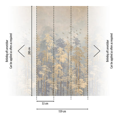 CosmoLiving Nature's Awakening Beige 1,59 m x 2,80 m