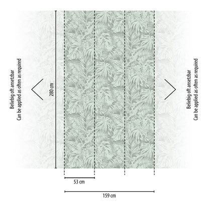 CosmoLiving Palma Green Grün 1,59 m x 2,80 m