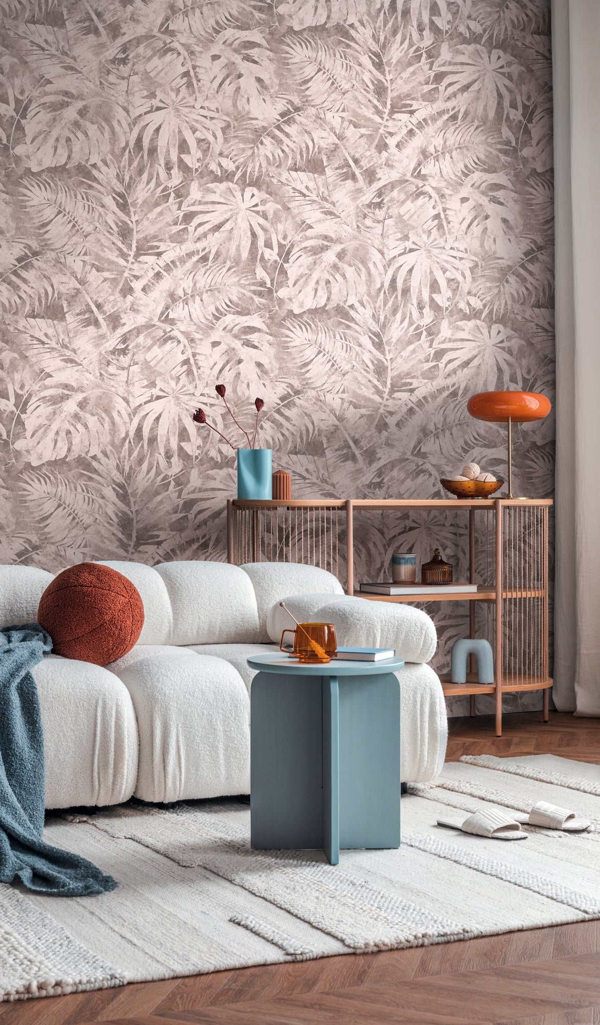 CosmoLiving Palma Pink Rosa 1,59 m x 2,80 m