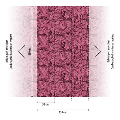 CosmoLiving Palma Magenta Pink 1,59 m x 2,80 m