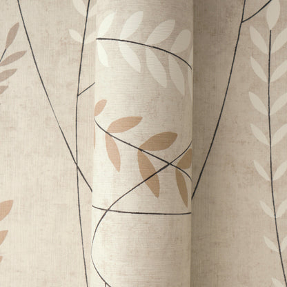 Mustertapete Gräser Beige-Braun - 10,05 m x 0,53 m