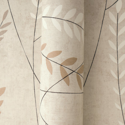 Mustertapete Gräser Beige-Braun - 10,05 m x 0,53 m