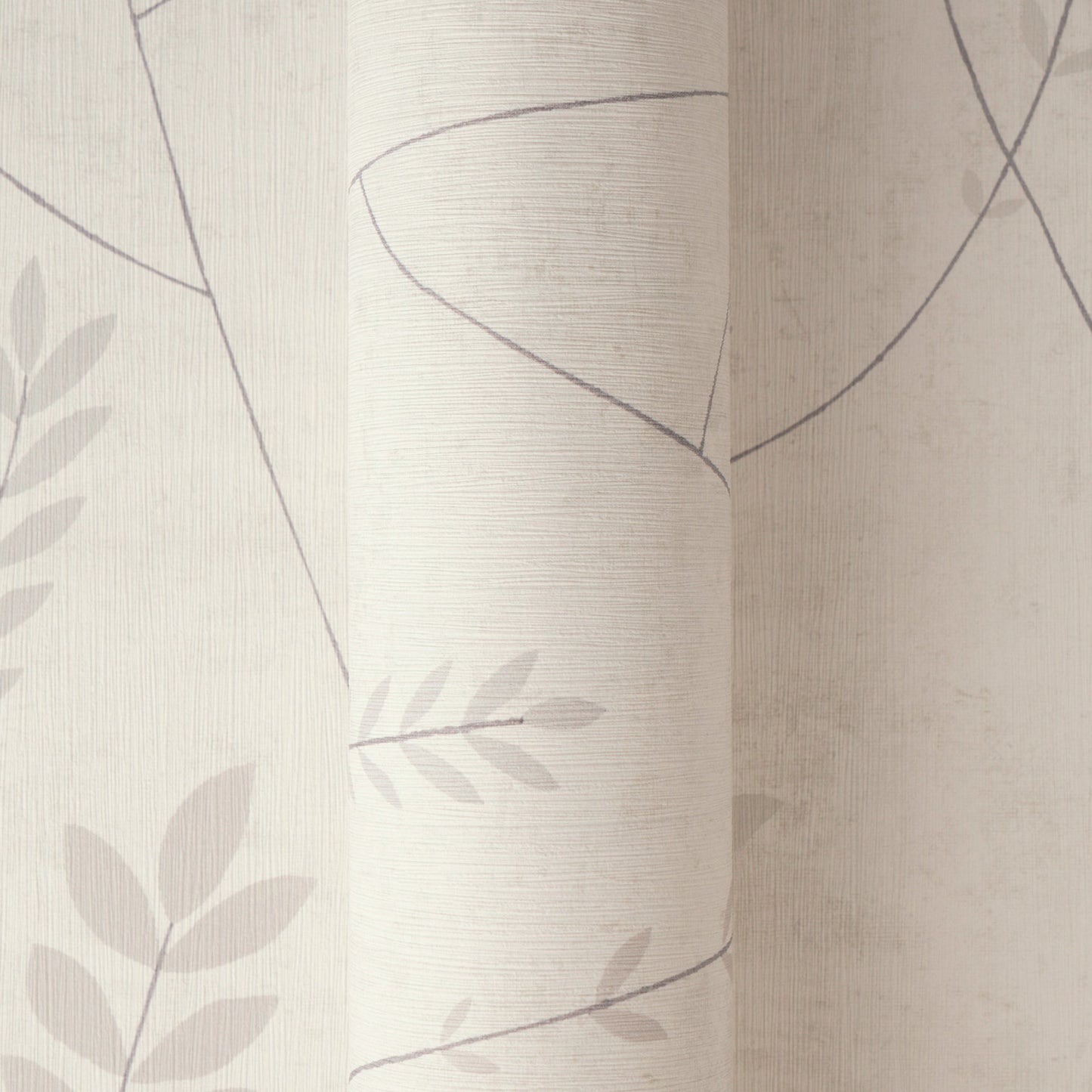 Mustertapete Gräser Creme-Mauve - 10,05 m x 0,53 m