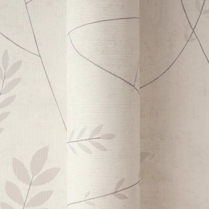 Mustertapete Gräser Creme-Mauve - 10,05 m x 0,53 m