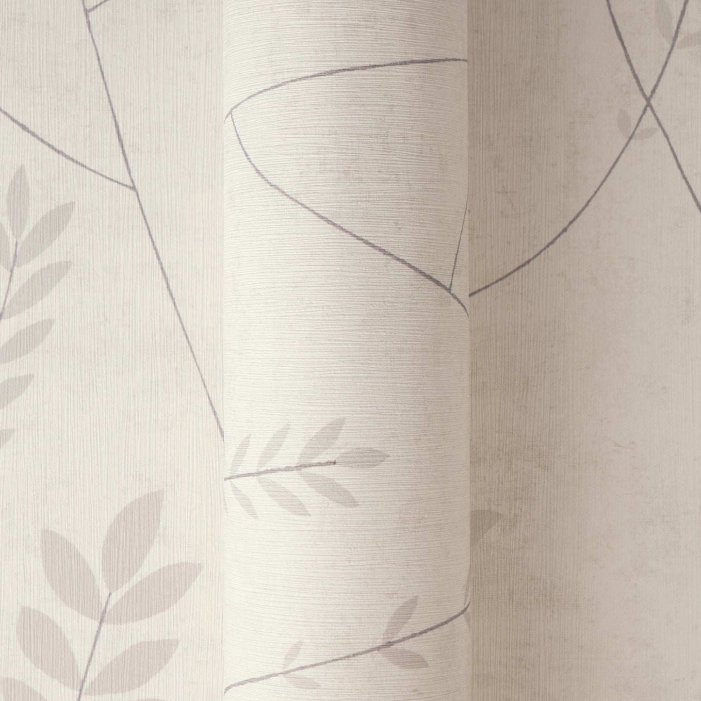 Mustertapete Gräser Creme-Mauve - 10,05 m x 0,53 m