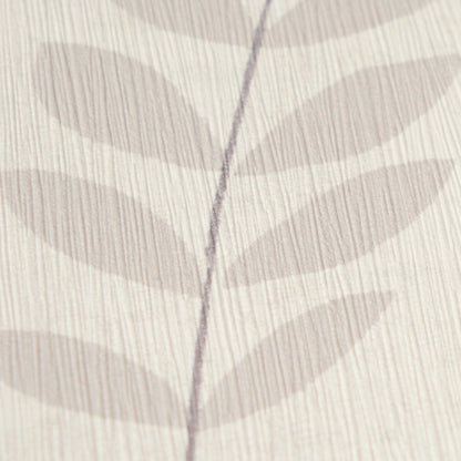 Mustertapete Gräser Creme-Mauve - 10,05 m x 0,53 m