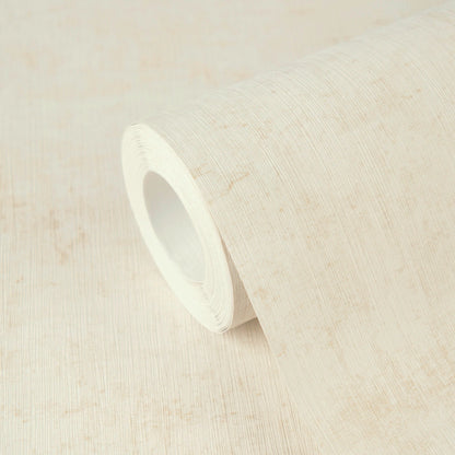 Mustertapete Vintage-Textur Creme-Beige - 10,05 m x 0,53 m