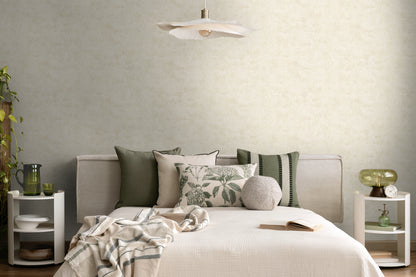 Mustertapete Vintage-Textur Creme-Beige - 10,05 m x 0,53 m