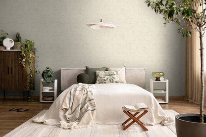 Mustertapete Vintage-Textur Creme-Beige - 10,05 m x 0,53 m