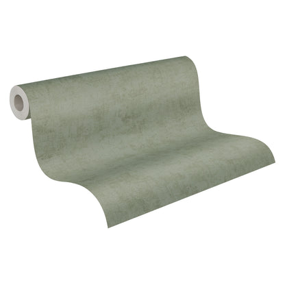 Mustertapete Vintage-Textur Salbeigrün - 10,05 m x 0,53 m