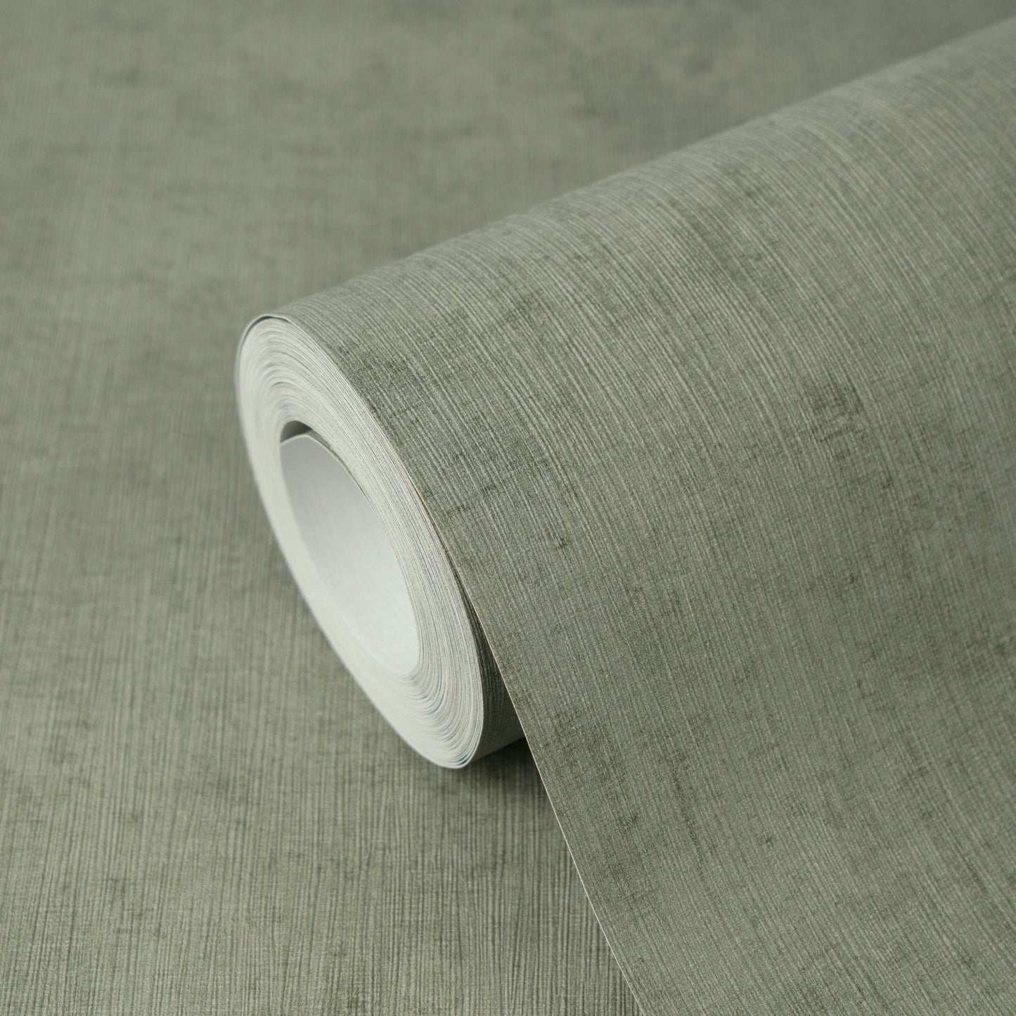 Mustertapete Vintage-Textur Salbeigrün - 10,05 m x 0,53 m