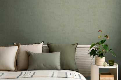 Mustertapete Vintage-Textur Salbeigrün - 10,05 m x 0,53 m