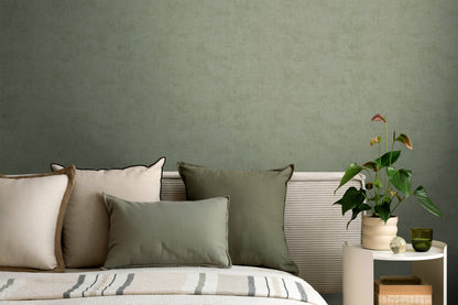 Mustertapete Vintage-Textur Salbeigrün - 10,05 m x 0,53 m