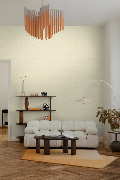 Mustertapete Vintage-Textur Hellbeige - 10,05 m x 0,53 m