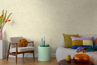 Mustertapete Vintage-Textur Hellbeige - 10,05 m x 0,53 m