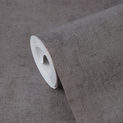Mustertapete Vintage-Textur Anthrazit-Mauve - 10,05 m x 0,53 m