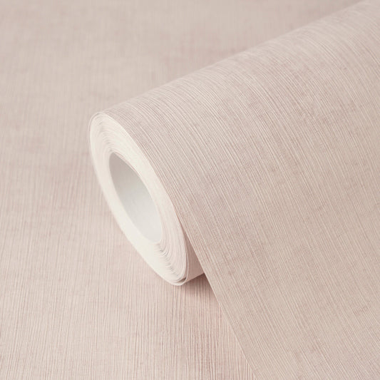Strukturtapete Vintage-Textur Altrosa - 10,05 m x 0,53 m