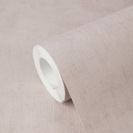 Strukturtapete Vintage-Textur Flieder-Rosa - 10,05 m x 0,53 m
