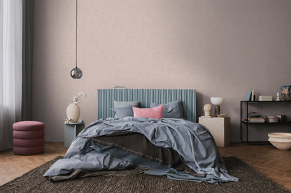 Mustertapete Vintage-Textur Flieder-Rosa - 10,05 m x 0,53 m