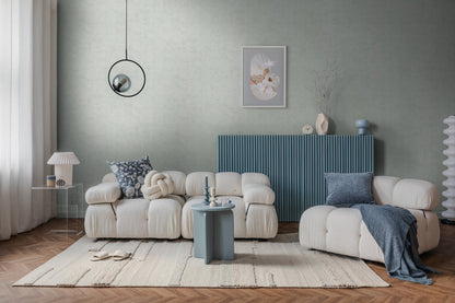 Mustertapete Vintage-Textur Mint-Grau - 10,05 m x 0,53 m