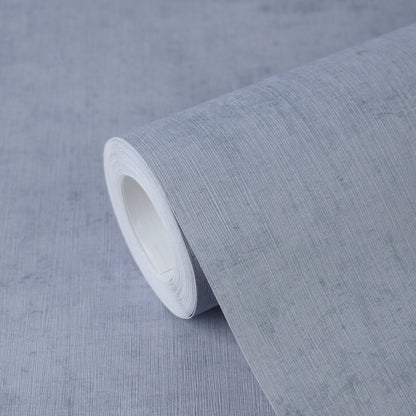 Mustertapete Vintage-Textur Graublau - 10,05 m x 0,53 m