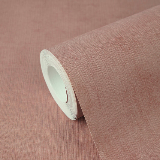 Strukturtapete Vintage-Textur Rostrot - 10,05 m x 0,53 m