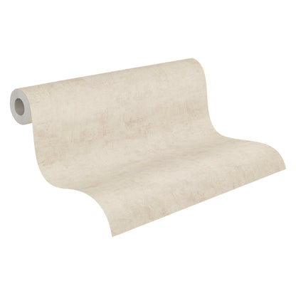 Mustertapete Vintage-Textur Sandbeige - 10,05 m x 0,53 m