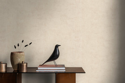 Mustertapete Vintage-Textur Sandbeige - 10,05 m x 0,53 m