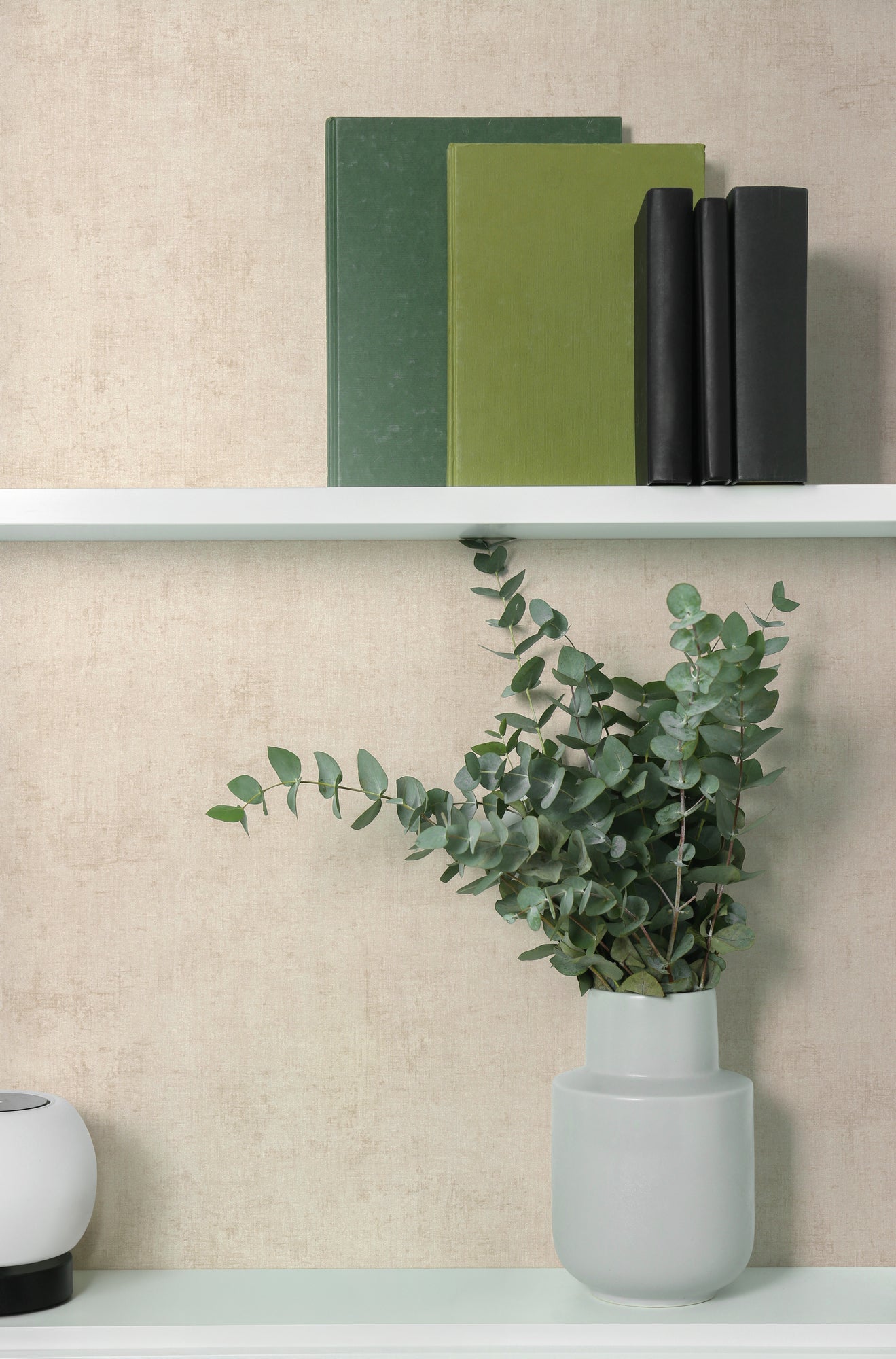 Mustertapete Vintage-Textur Sandbeige - 10,05 m x 0,53 m