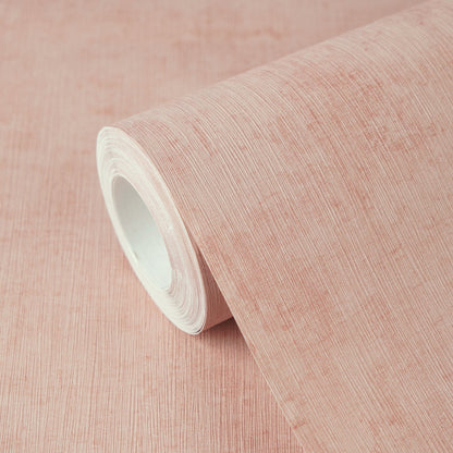Mustertapete Vintage-Textur Lachs-Rosa - 10,05 m x 0,53 m
