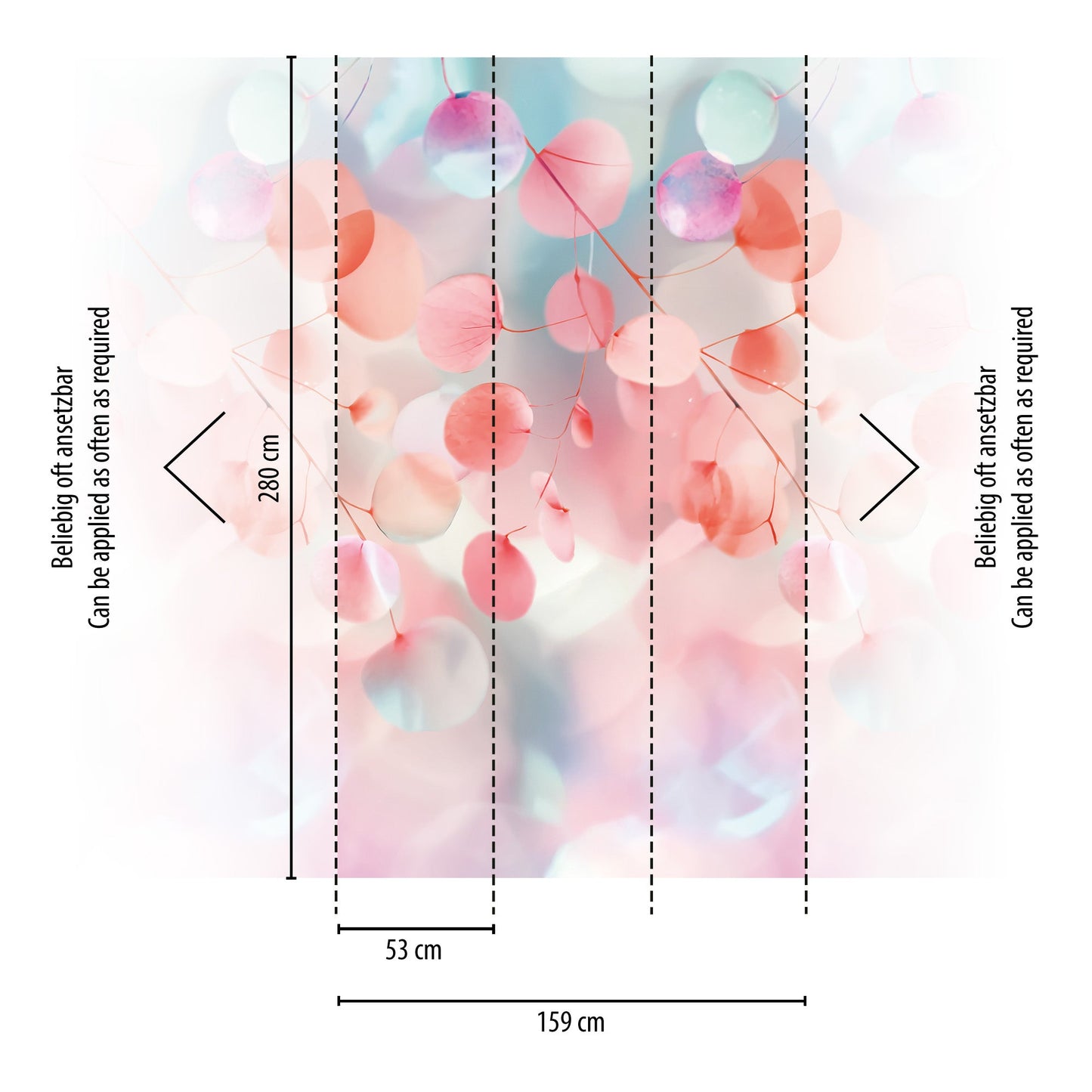 CosmoLiving Fading Flora Bunt 1,59 m x 2,80 m