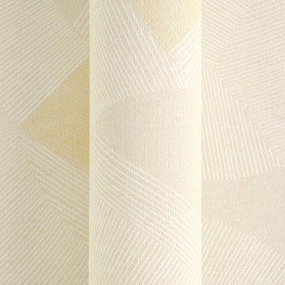 Mustertapete Geometrische Bögen Beige-Gelb - 10,05 m x 0,53 m