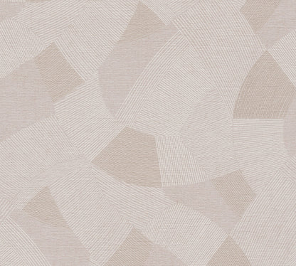 Mustertapete Geometrische Bögen Altrosa - 10,05 m x 0,53 m