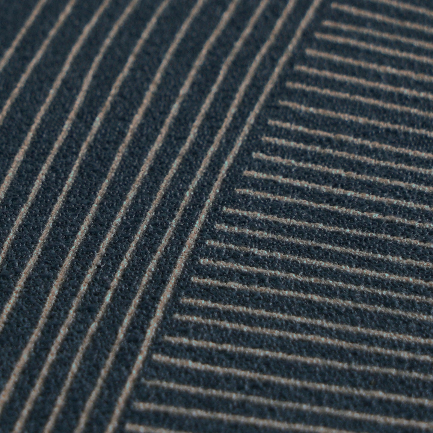 Mustertapete Geometrische Bögen Dunkelblau - 10,05 m x 0,53 m