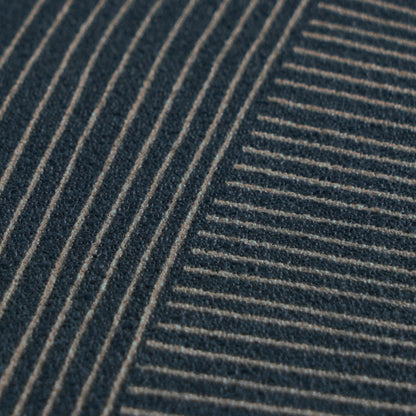 Mustertapete Geometrische Bögen Dunkelblau - 10,05 m x 0,53 m