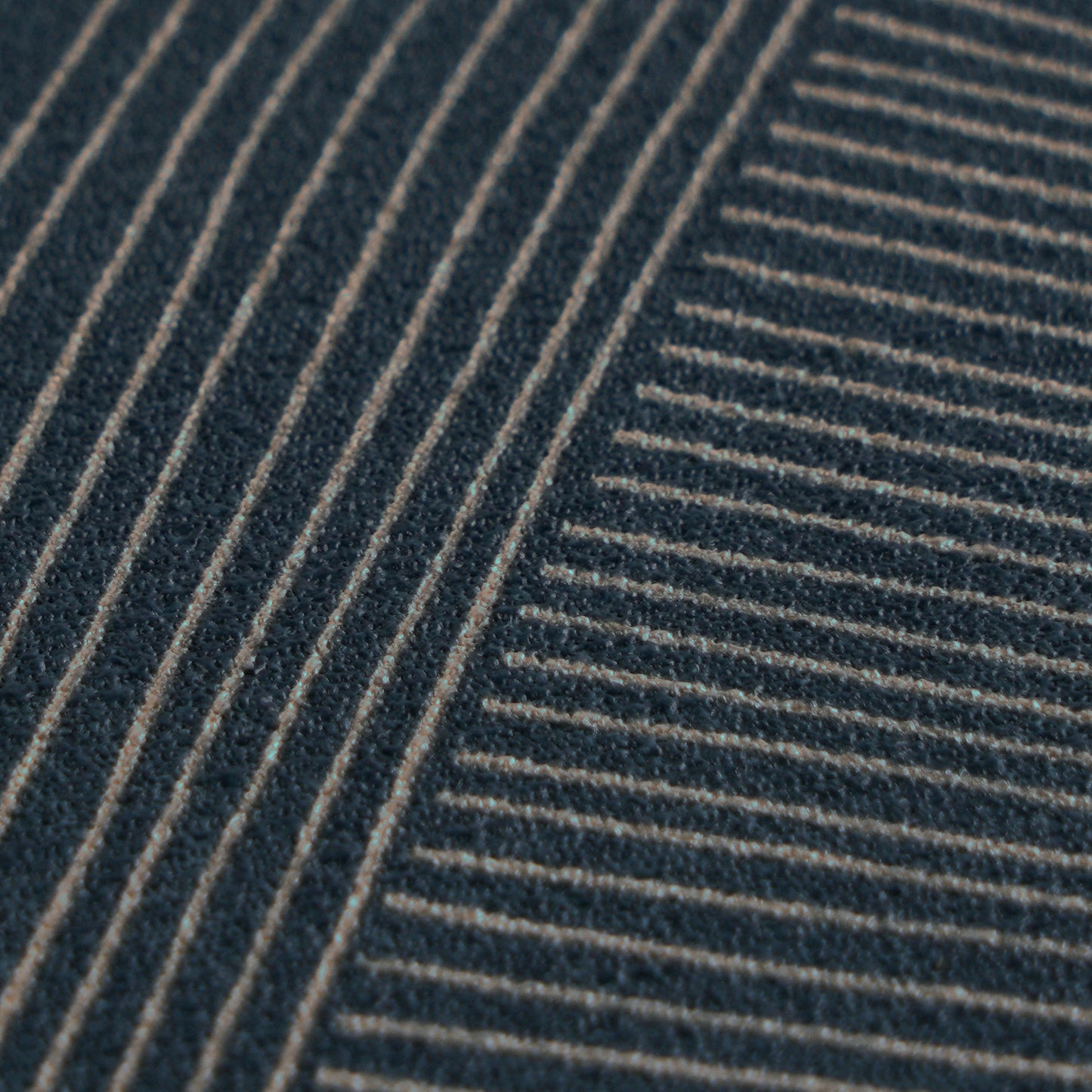Mustertapete Geometrische Bögen Dunkelblau - 10,05 m x 0,53 m