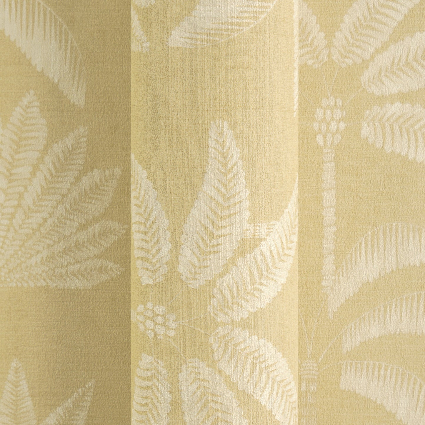 Mustertapete Palmen-Silhouetten Ocker-Gold - 10,05 m x 0,53 m