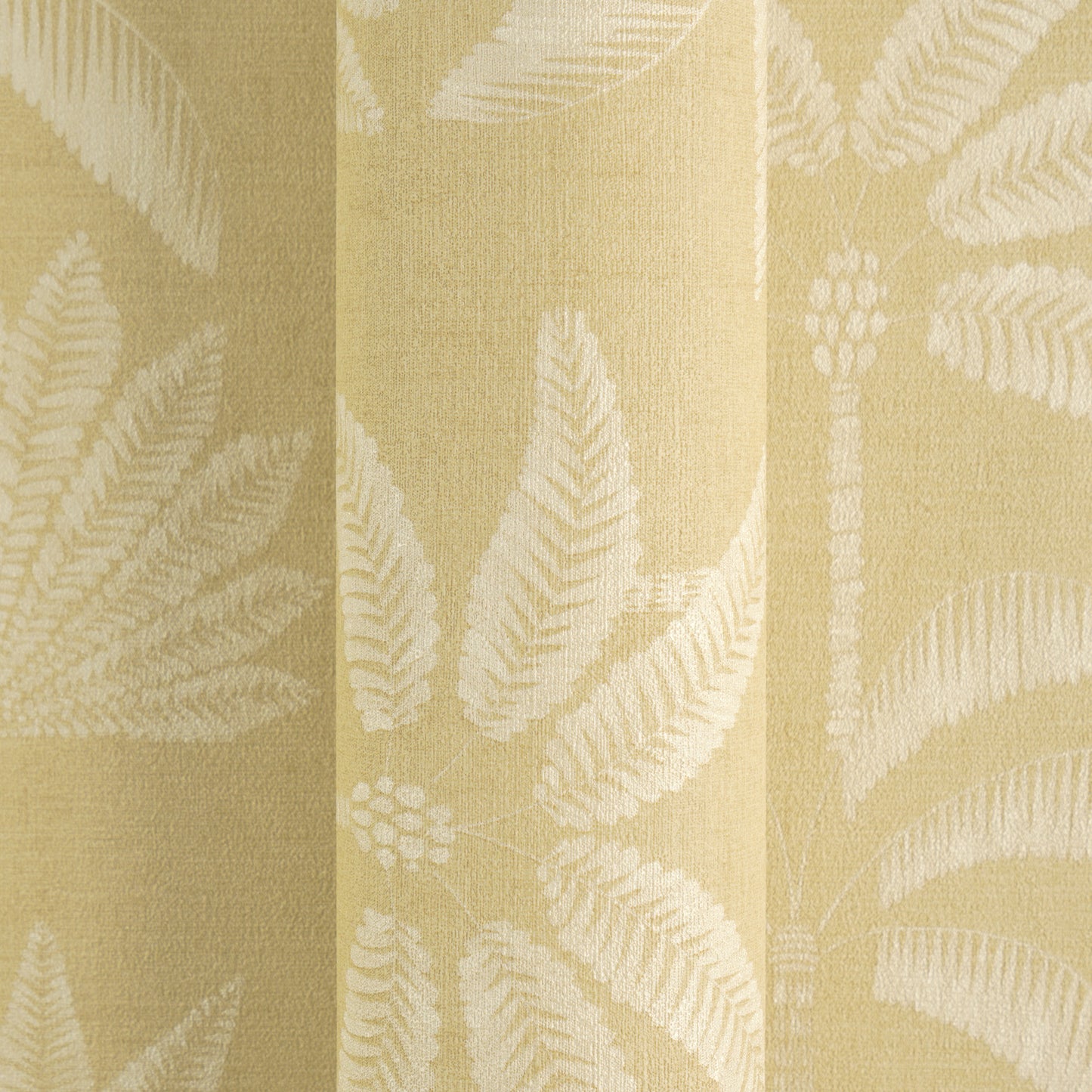 Mustertapete Palmen-Silhouetten Ocker-Gold - 10,05 m x 0,53 m