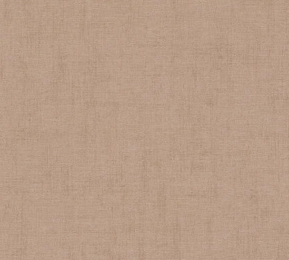 Mustertapete Leinenoptik Mocca - 10,05 m x 0,53 m
