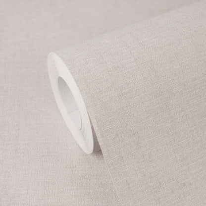 Mustertapete Leinenstruktur Beige - 10,05 m x 0,53 m
